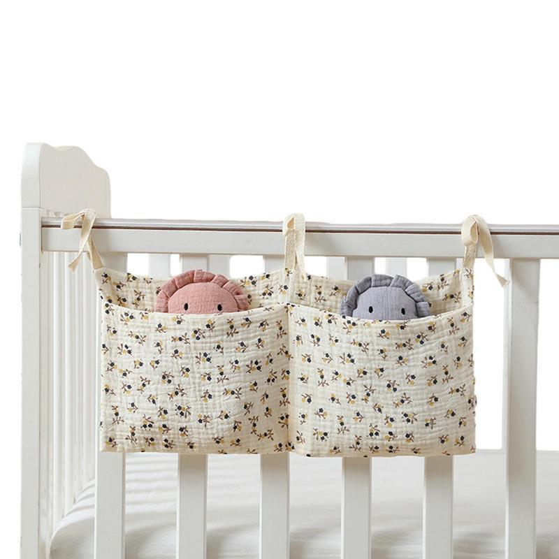 Baby Nursery Animal Prints - Baby Crib Organizer Cot Caddy Bed
