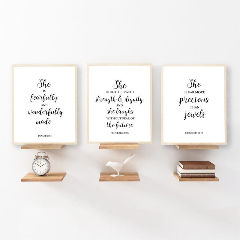 Baby Nursery Quotes Wall Art - Câu Kinh Thánh Trích Kitô Giáo