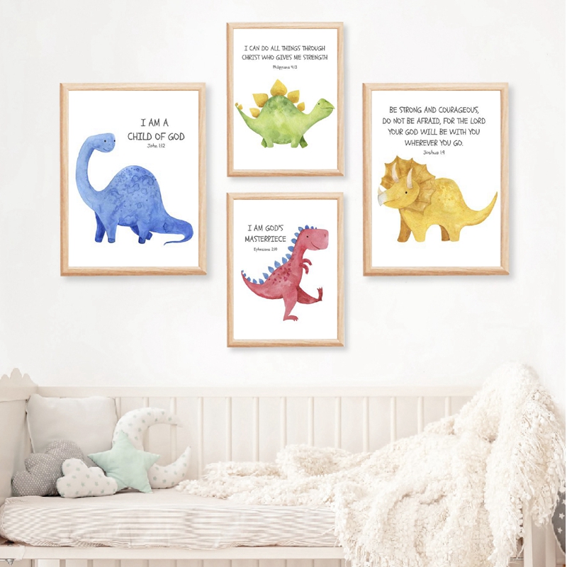 Baby Nursery Quotes Wall Art - Trẻ Em Câu Kinh Thánh Trích