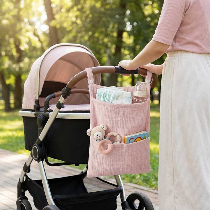 Baby Nursery Package - Pure Cotton Baby Stroller Hanging Bag