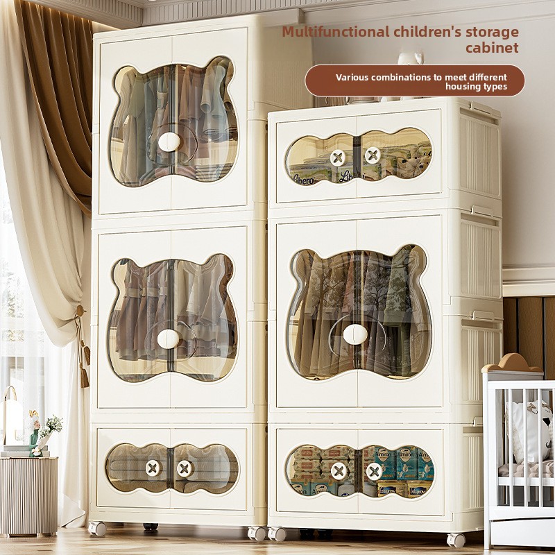 Closet Organizer Baby - Easy Home Child Wardrobe Storage Cabinet