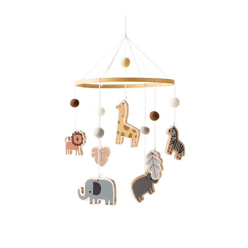 Baby Nursery Jungle Animals - X18A-Baby Mobile For Crib - Jungle