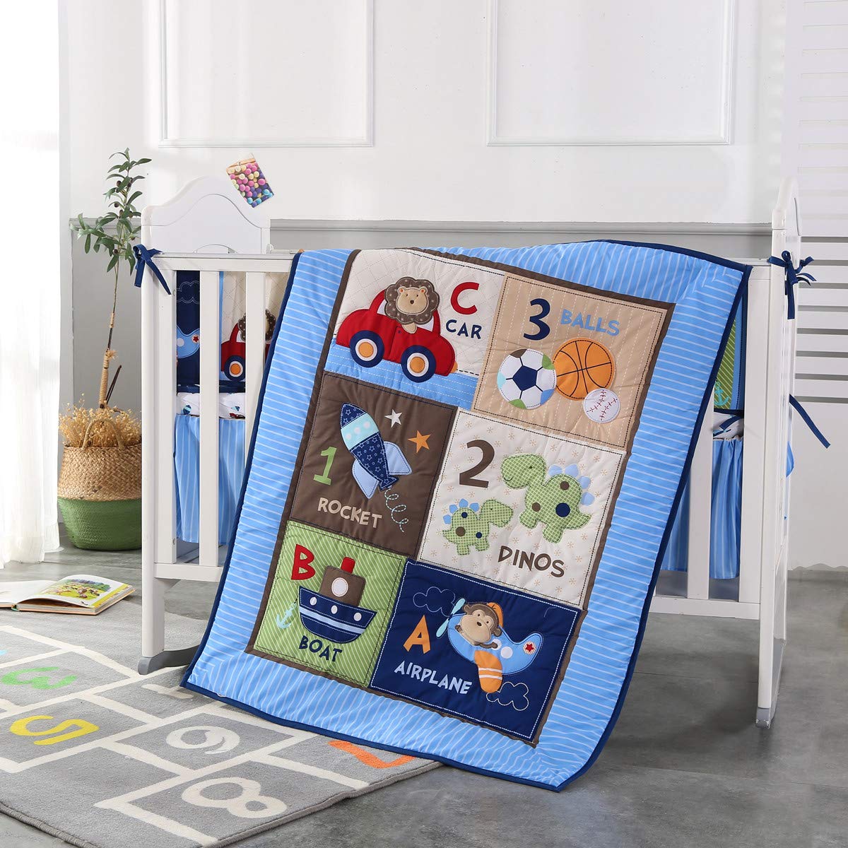 Baby Nursery Bedding Sets - 7Piece Crib Bedding Set Infant Nursery