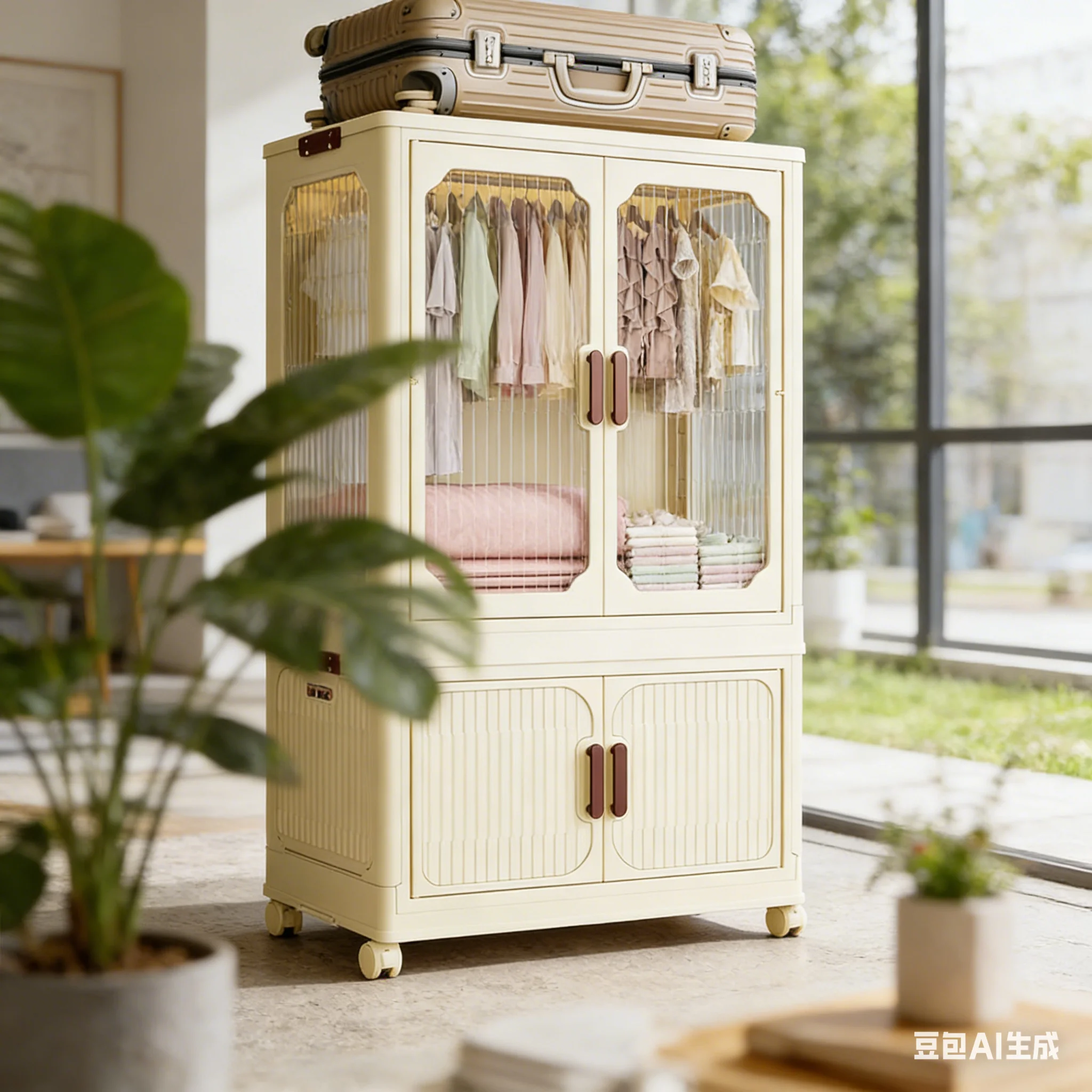Closet Organizer Baby - AOLIVIYA Baby Plastic Wardrobe With Infant