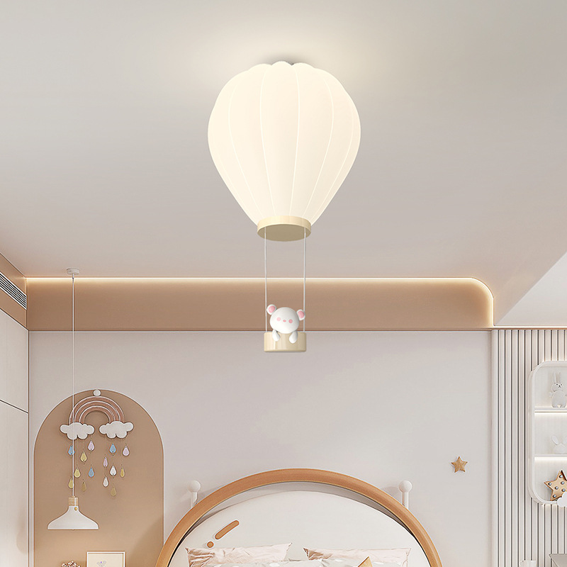 Baby Nursery Hot Air Balloon - Cream Style Children's Room Ceiling Lights