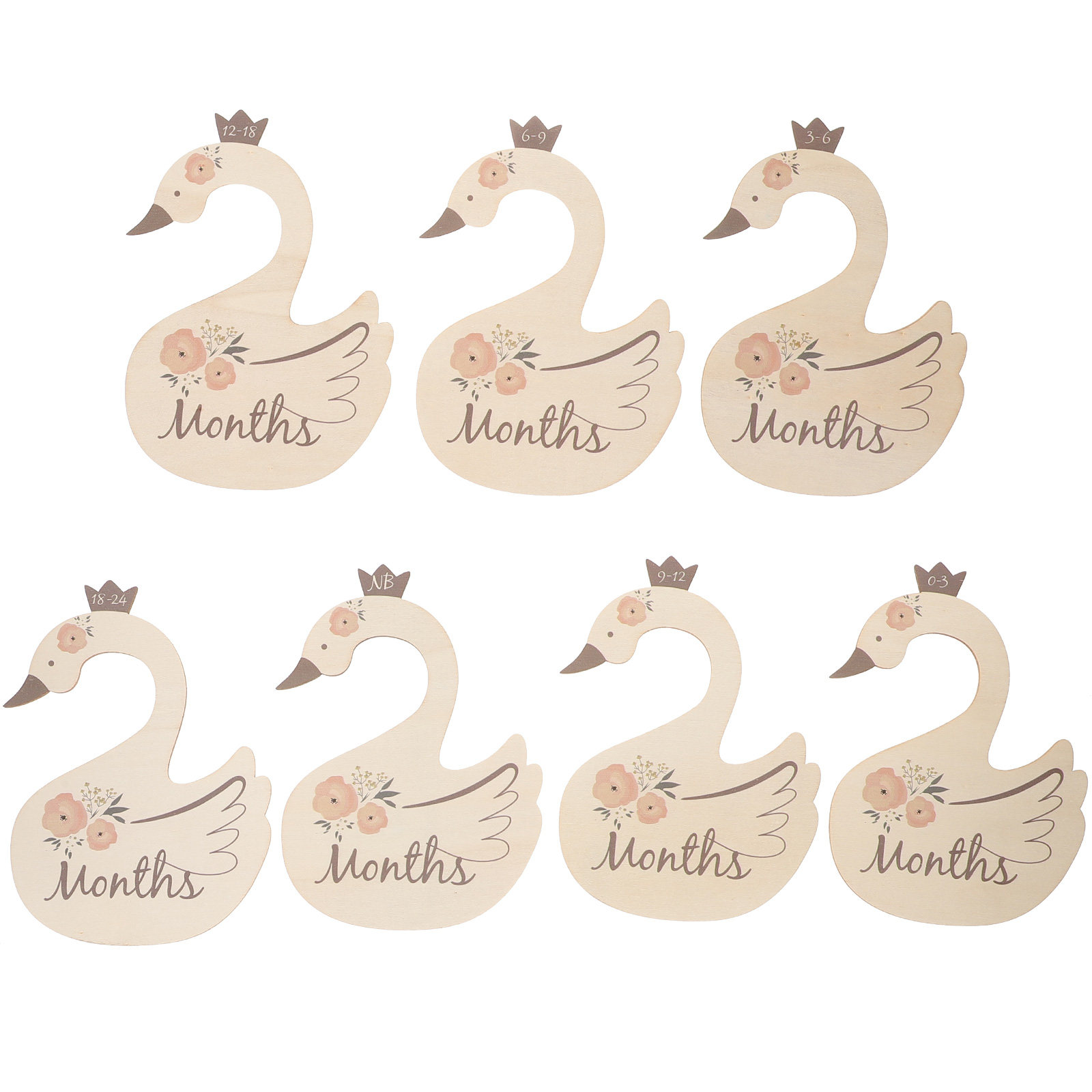 7Pcs Swan Baby Clothes Size Di - đánh giá và giá Closet Organizer Baby
