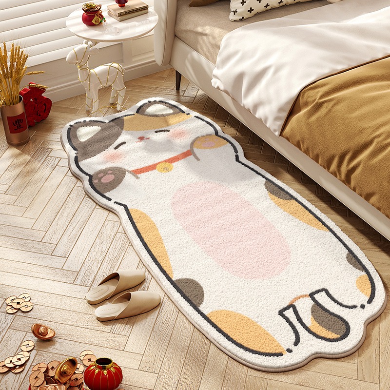 Cute Cat Carpet Bedroom Bedsid - đánh giá và giá Baby Nursery Rug