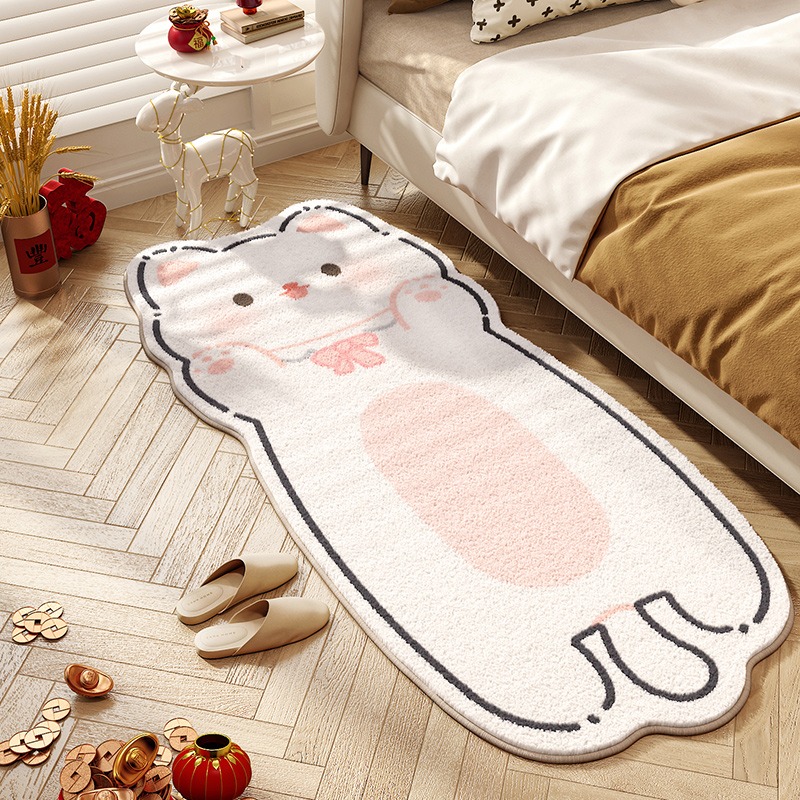 Cute Cat Carpet Bedroom Bedsid - đánh giá và giá Baby Nursery Rug