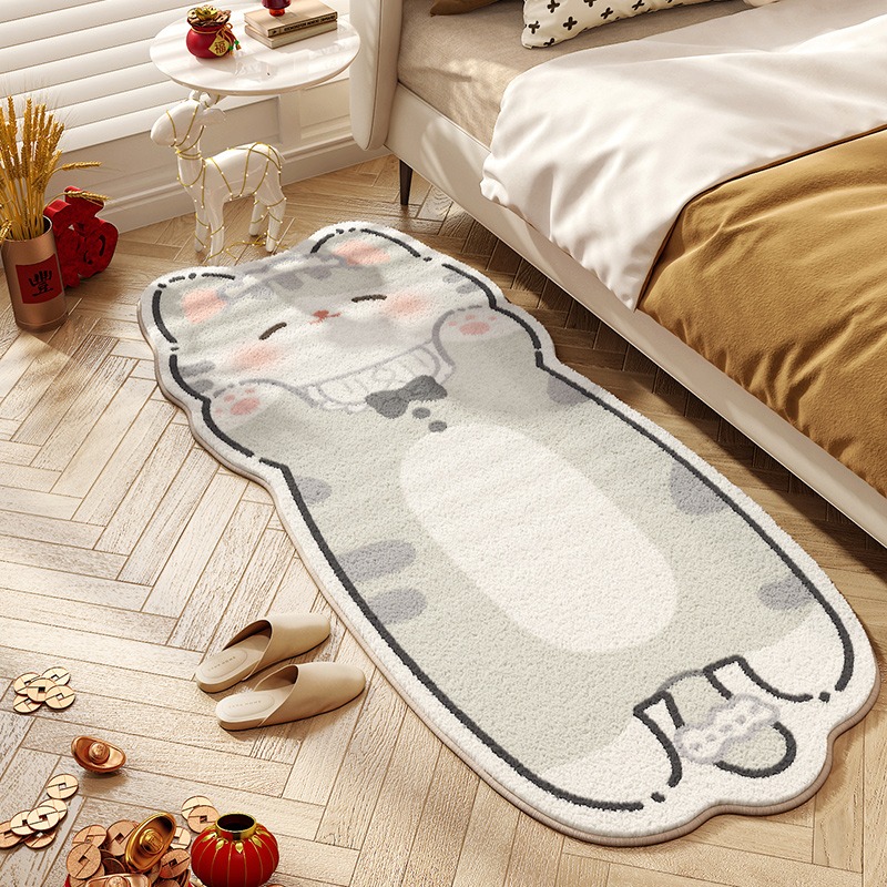 Cute Cat Carpet Bedroom Bedsid - đánh giá và giá Baby Nursery Rug