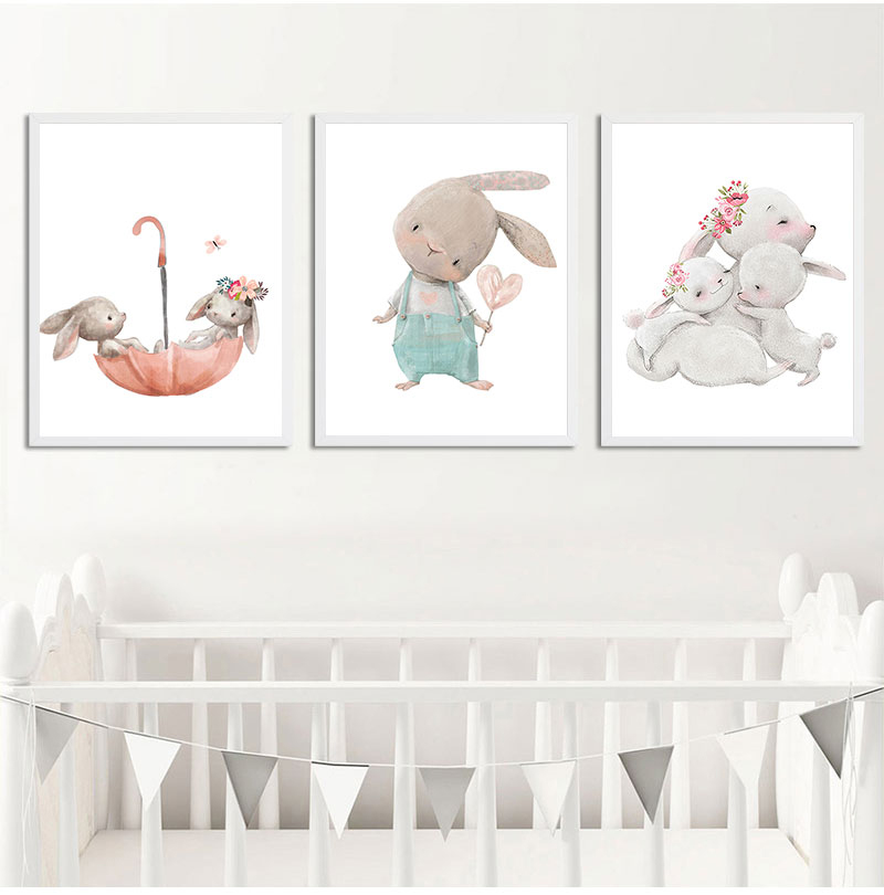 1PC frameless decorative art p - đánh giá và giá Baby Nursery Animal Prints