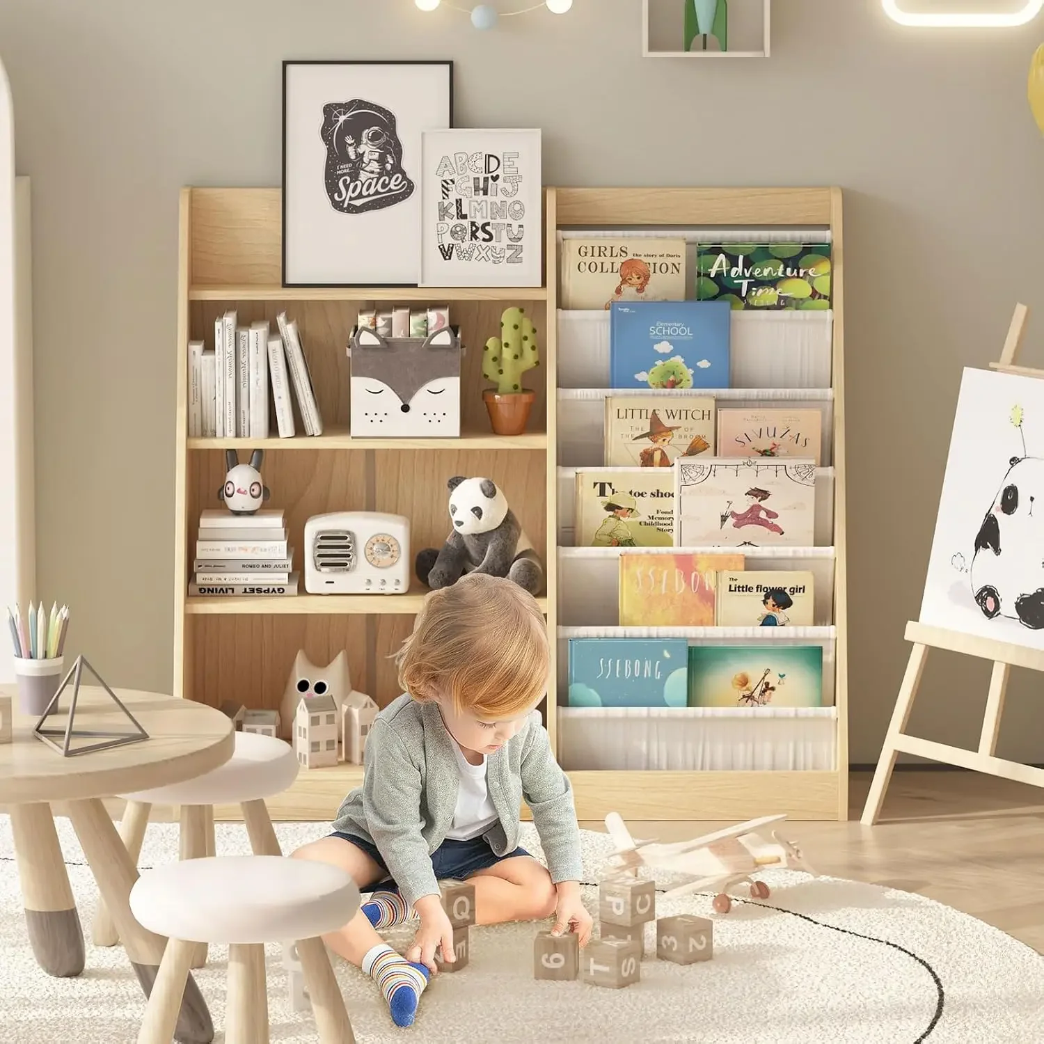4 Tier Kids Bookshelf Baby Tod - đánh giá và giá Baby Nursery Bookcase