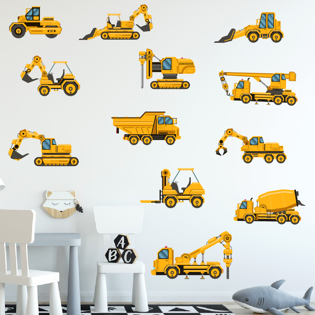 Cartoon Excavator Engineering  - đánh giá và giá Baby Nursery Package