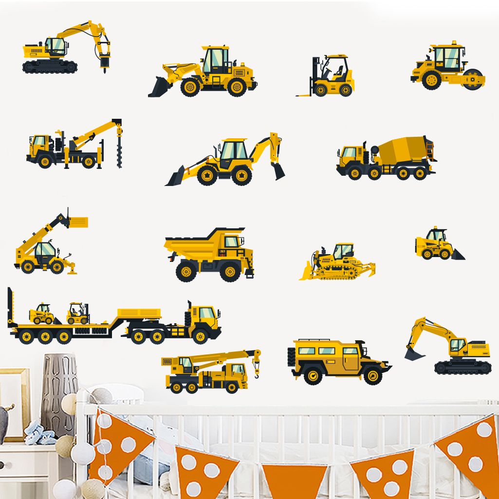 Cartoon Excavator Engineering  - đánh giá và giá Baby Nursery Package