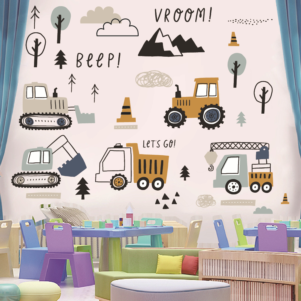 Cartoon Excavator Engineering  - đánh giá và giá Baby Nursery Package