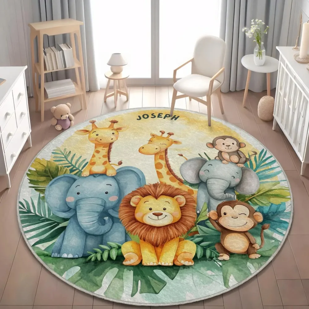 Wild Safari Animal Floor Mat G - đánh giá và giá Baby Nursery Rug