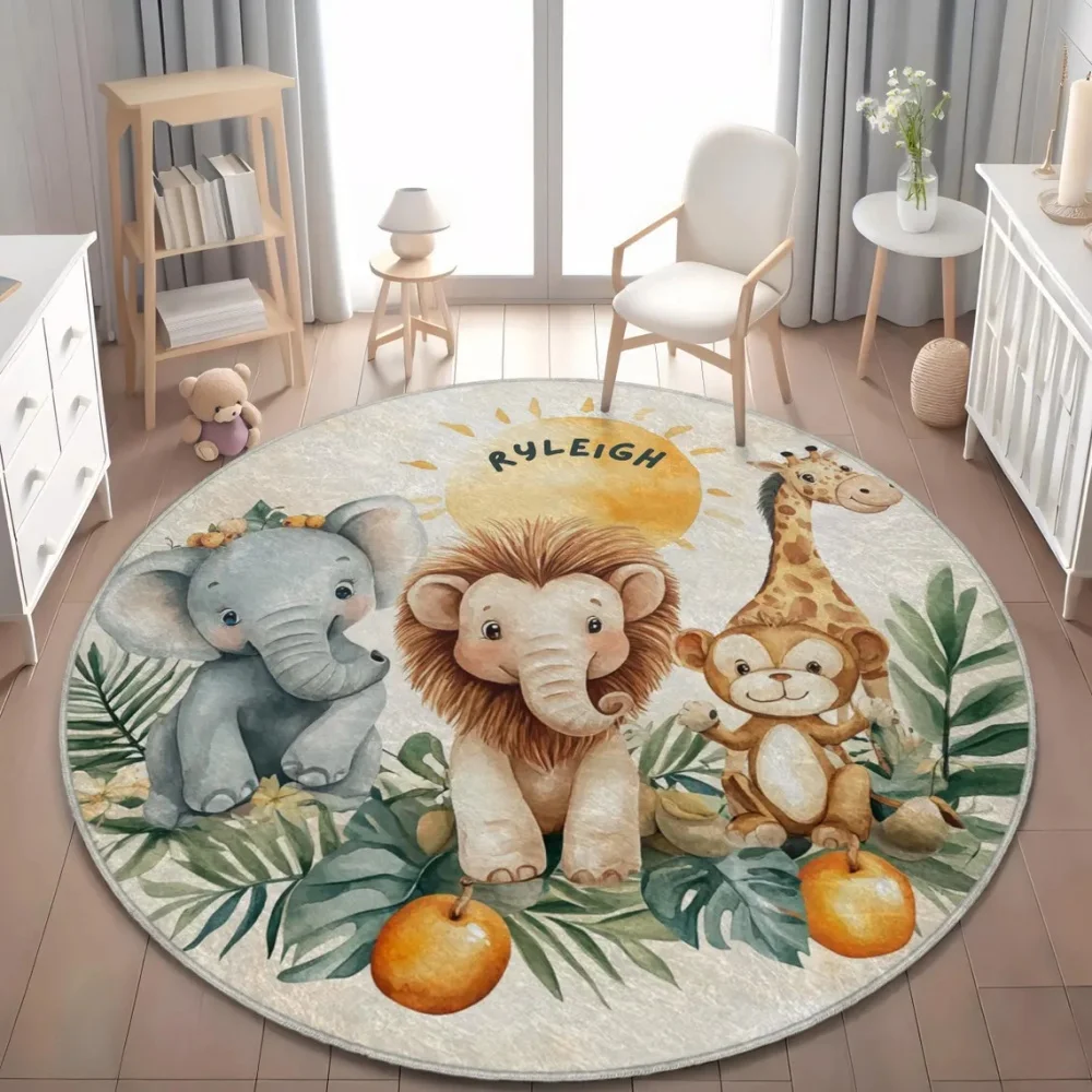Wild Safari Animal Floor Mat G - đánh giá và giá Baby Nursery Rug