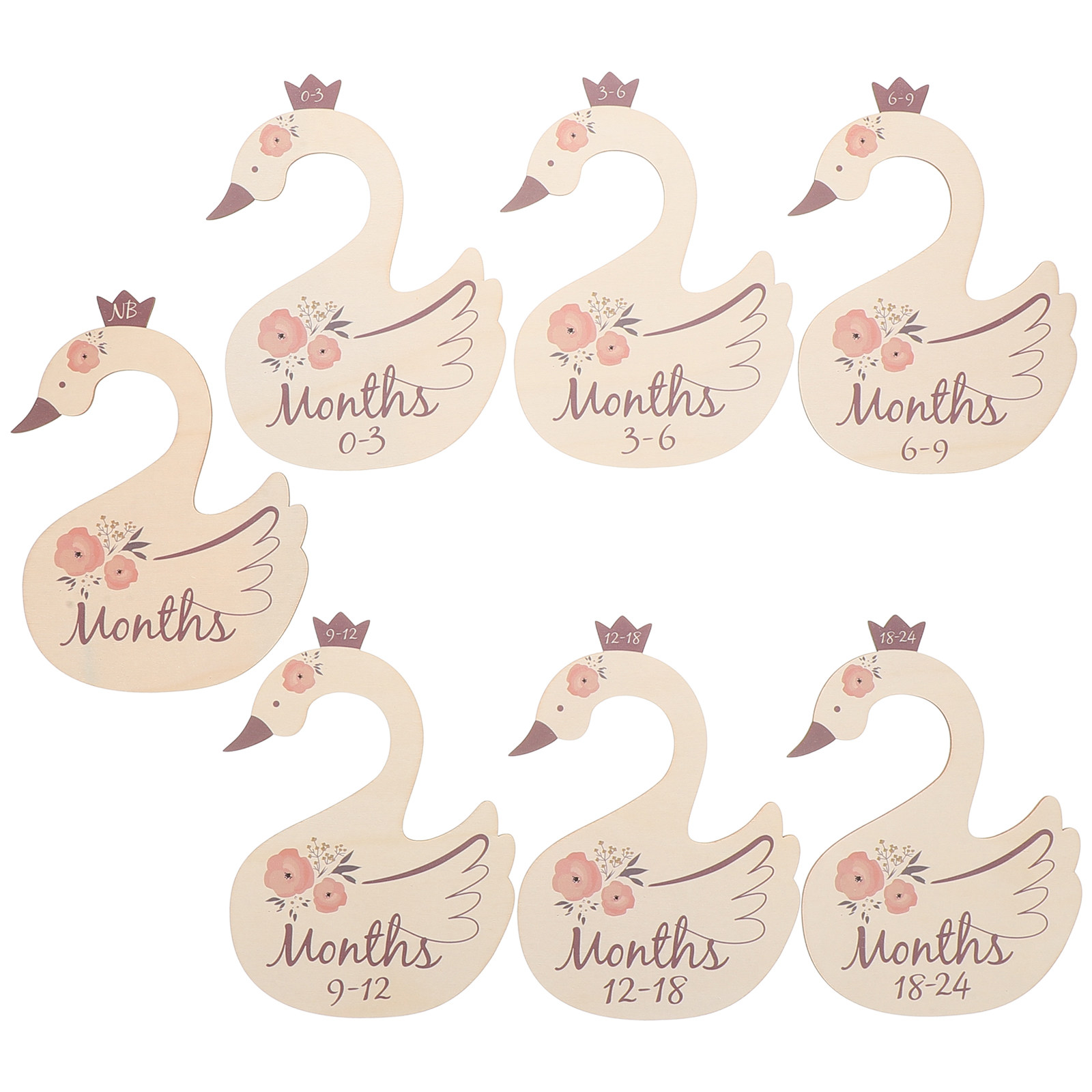 7Pcs Wooden Swan Closet Divide - đánh giá và giá Closet Organizer Baby