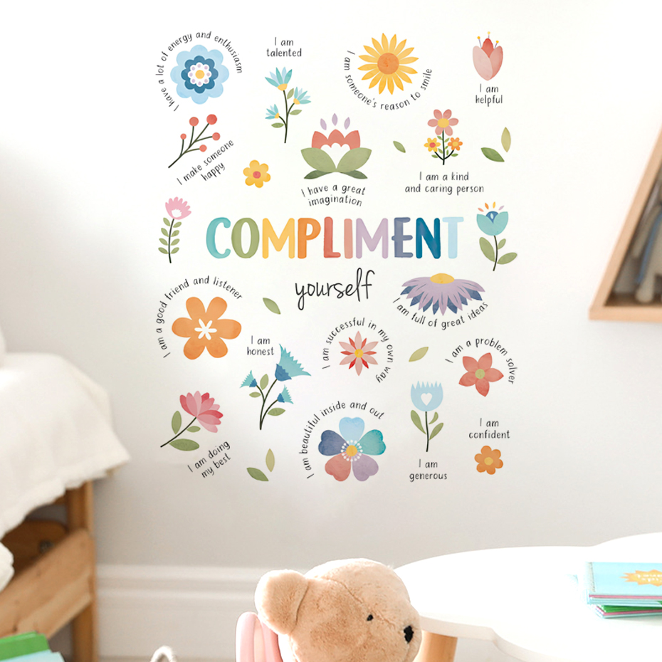 English colorful inspirational - đánh giá và giá Baby Nursery Quotes Wall Art