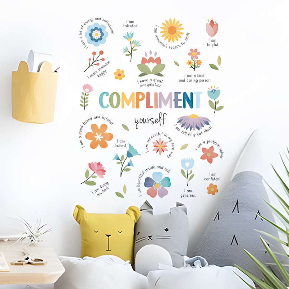 English colorful inspirational - đánh giá và giá Baby Nursery Quotes Wall Art