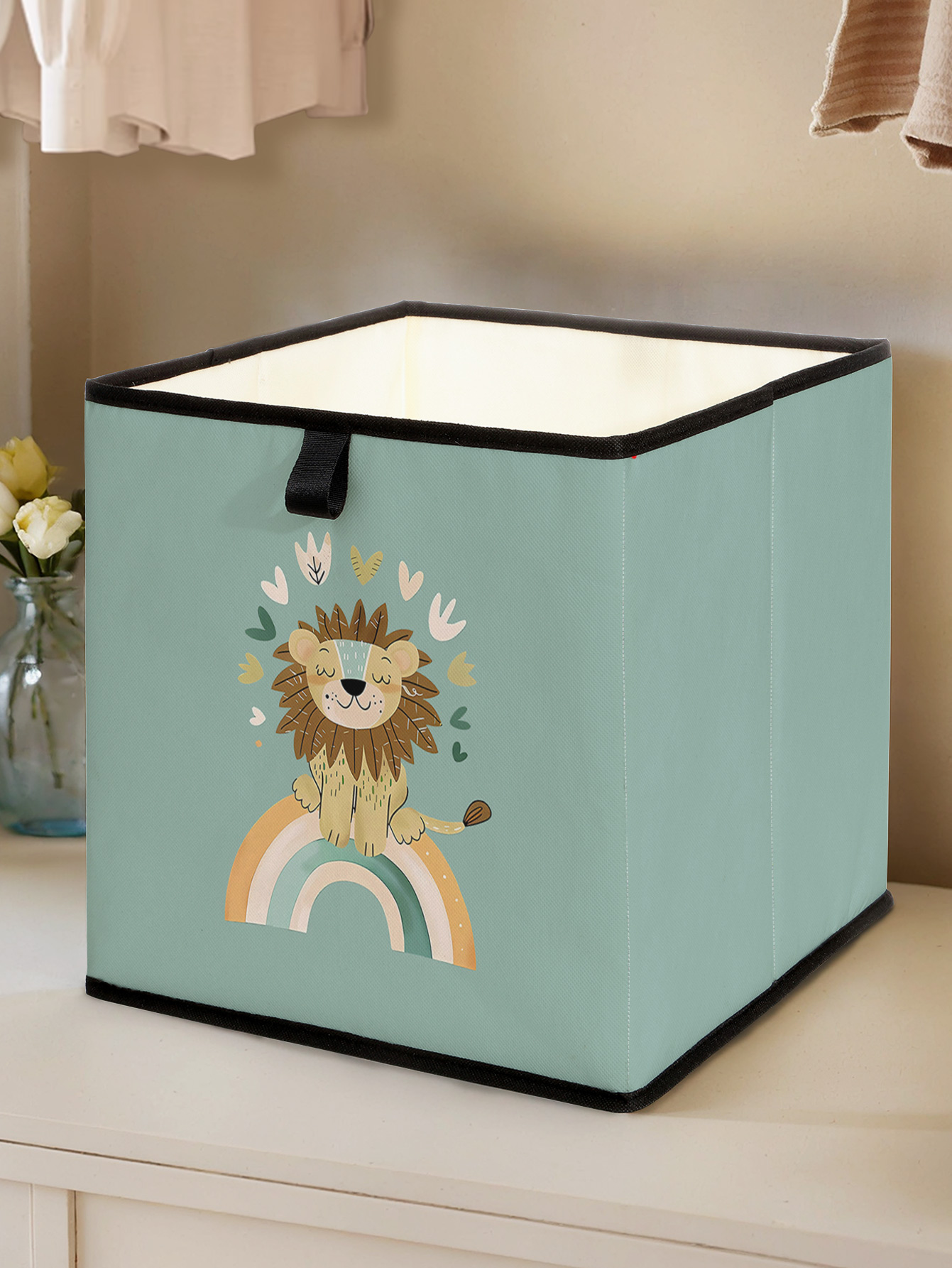 Cute Lion Rainbow Print Foldab - đánh giá và giá Closet Organizer Baby