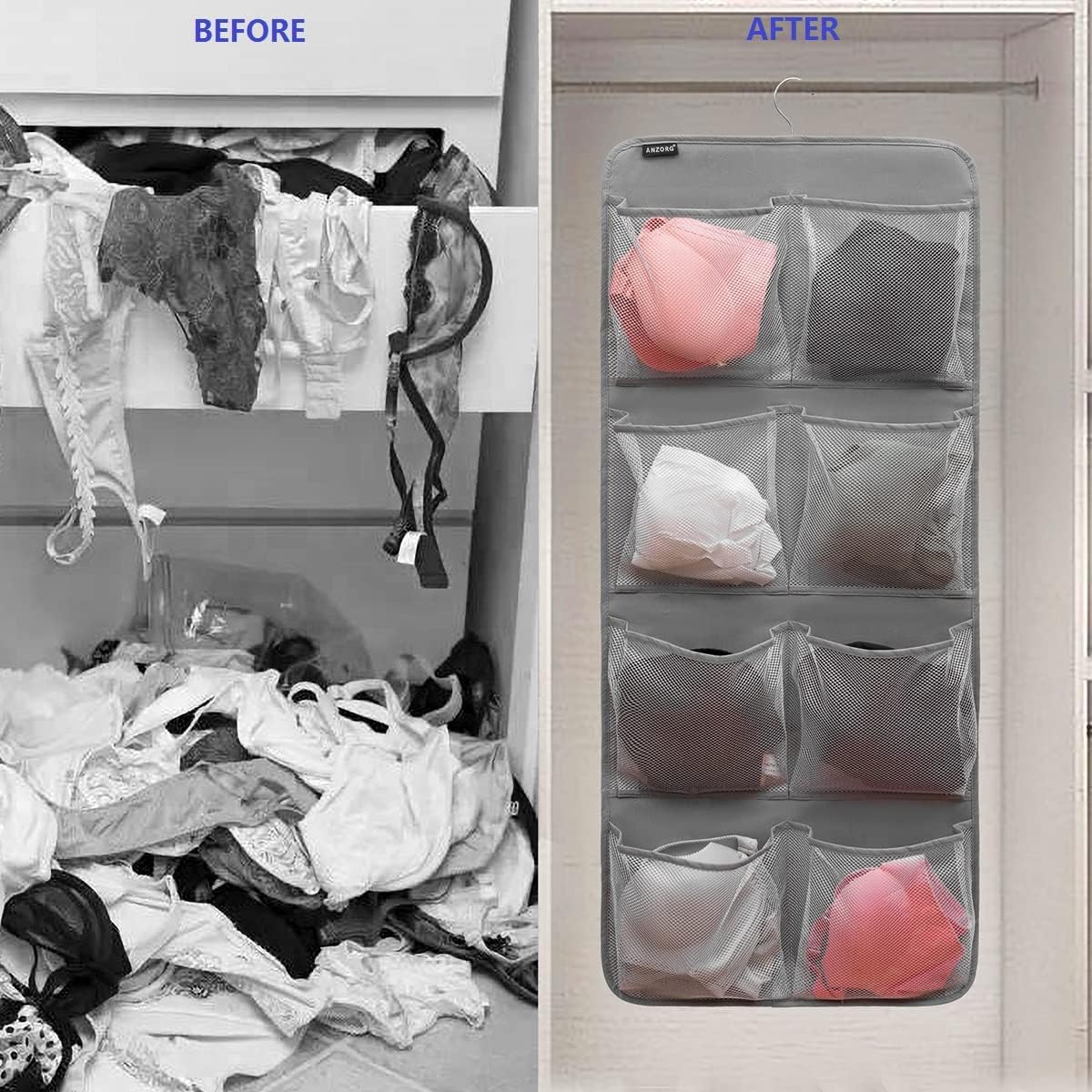 Dual-Sided Hanging Closet Orga - đánh giá và giá Closet Organizer Baby