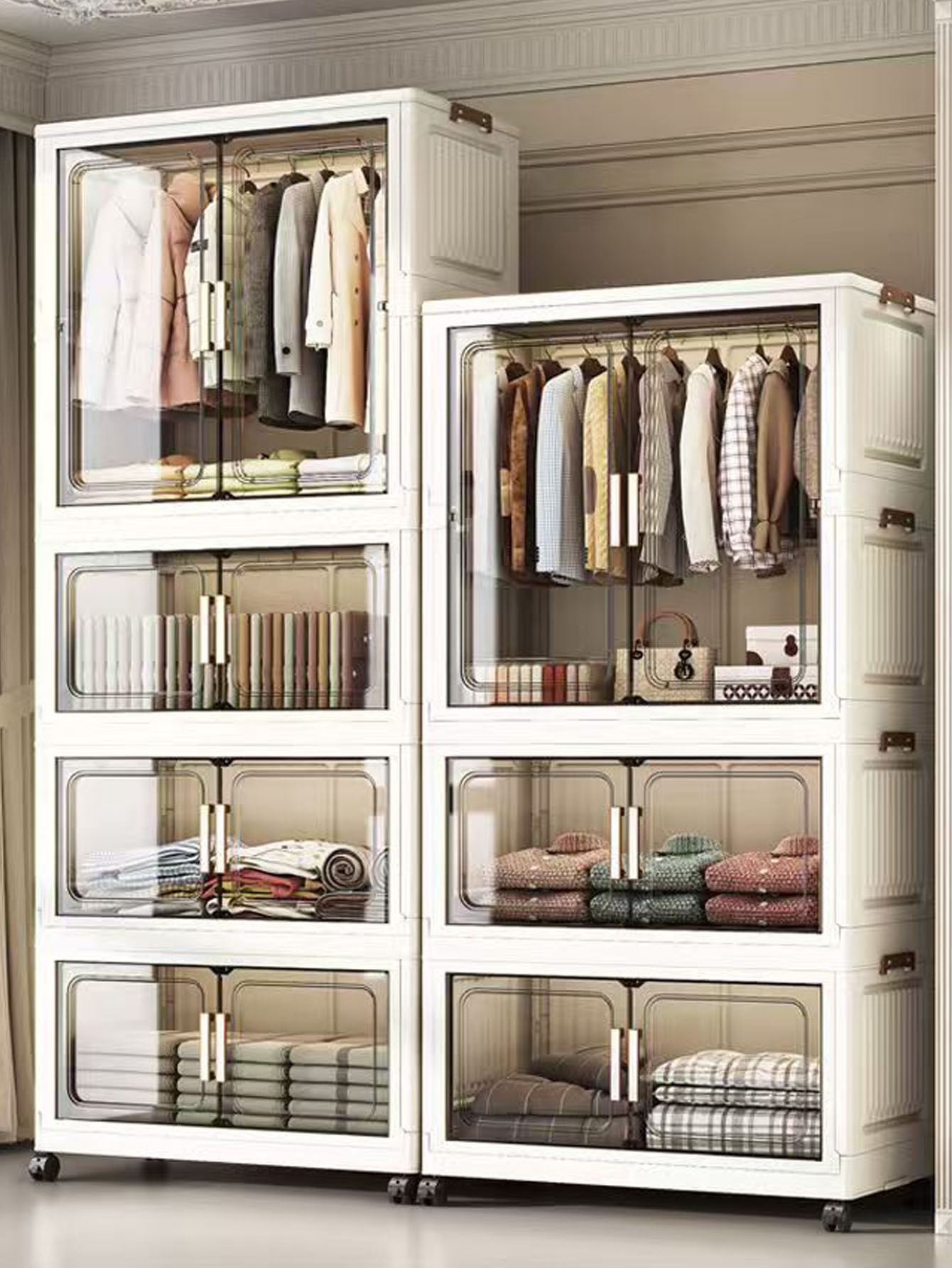 Thickened Multi-Layer Plastic  - đánh giá và giá Closet Organizer Baby