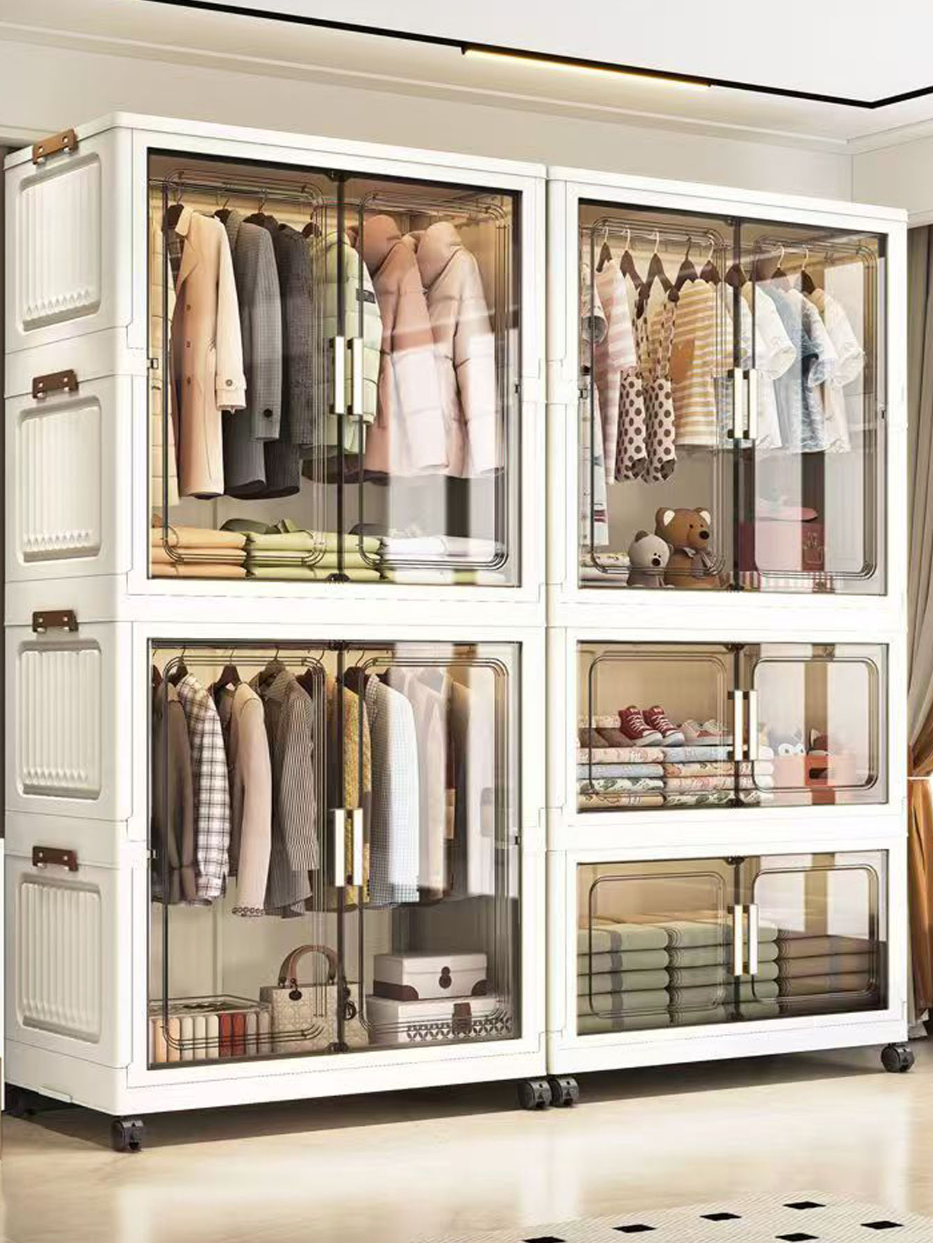 Thickened Multi-Layer Plastic  - đánh giá và giá Closet Organizer Baby