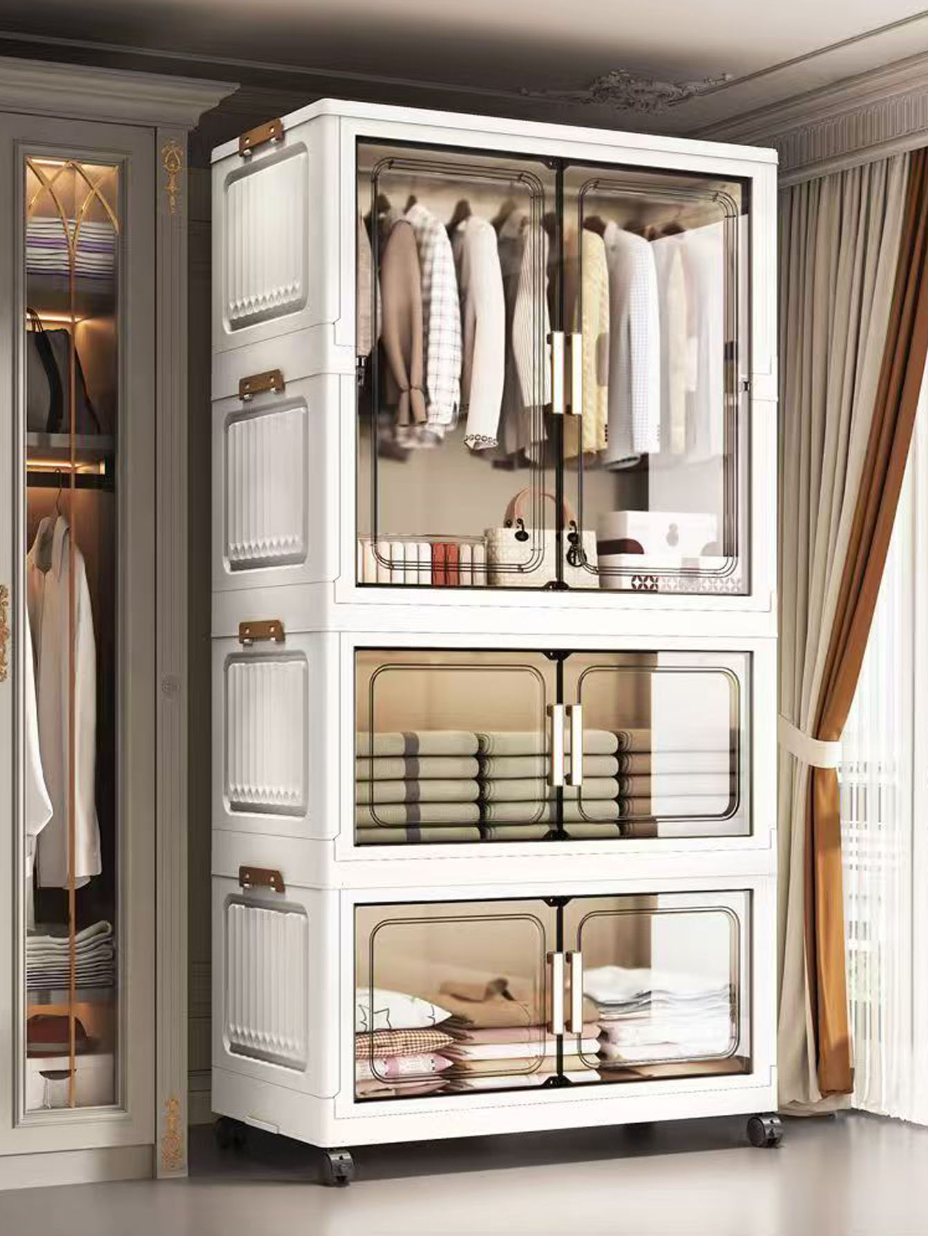 Thickened Multi-Layer Plastic  - đánh giá và giá Closet Organizer Baby