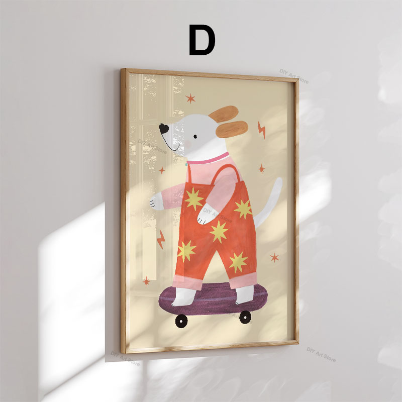 Funny Cartoon Animal Nursery W - đánh giá và giá Baby Nursery Animal Prints