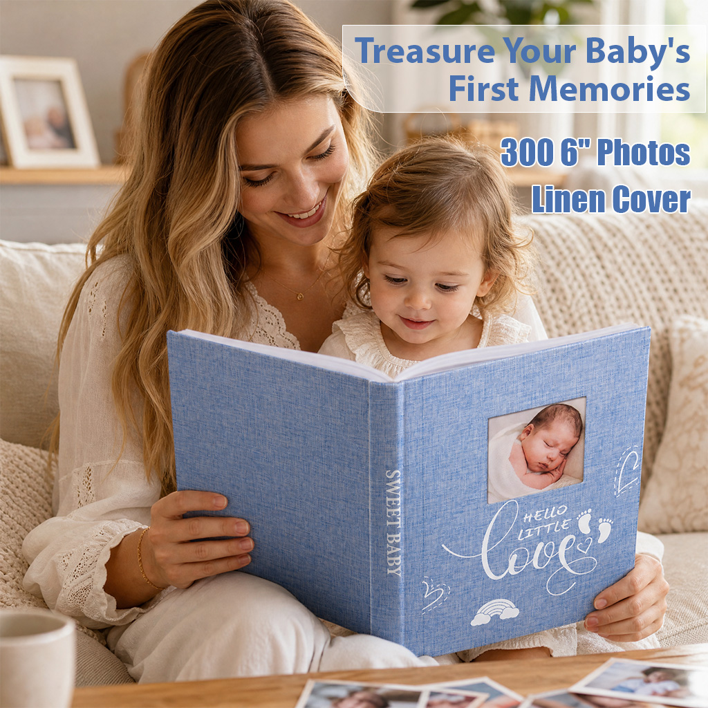 Linen Photo Album, 300 6-Inch  - đánh giá và giá Baby Nursery Bookcase