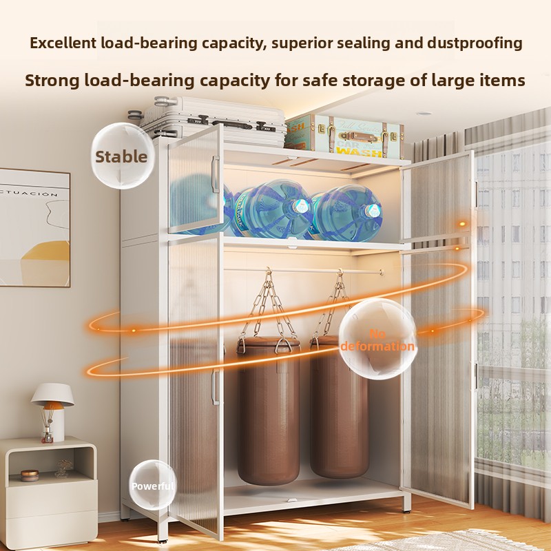 Steel Glass Wardrobe Closet Be - đánh giá và giá Closet Organizer Baby