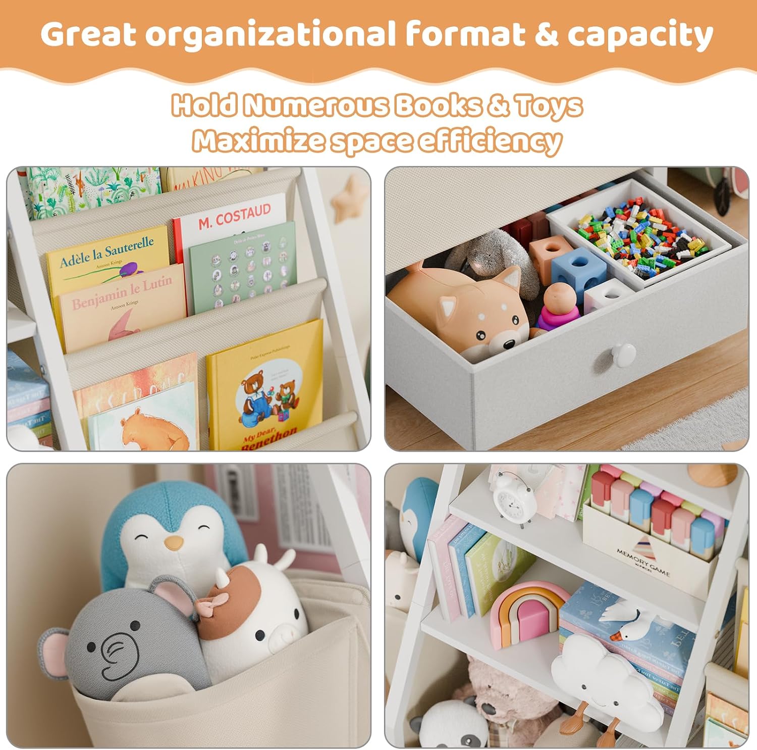 Kids Bookshelf and Toy Storage - đánh giá và giá Baby Nursery Bookcase