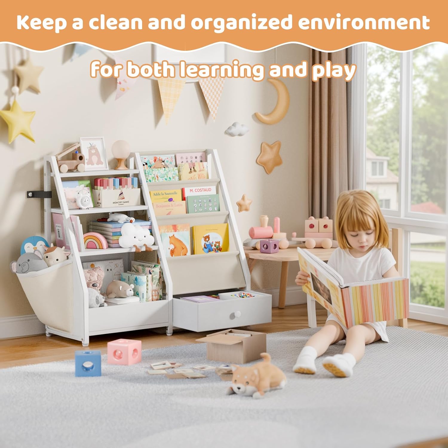 Kids Bookshelf and Toy Storage - đánh giá và giá Baby Nursery Bookcase