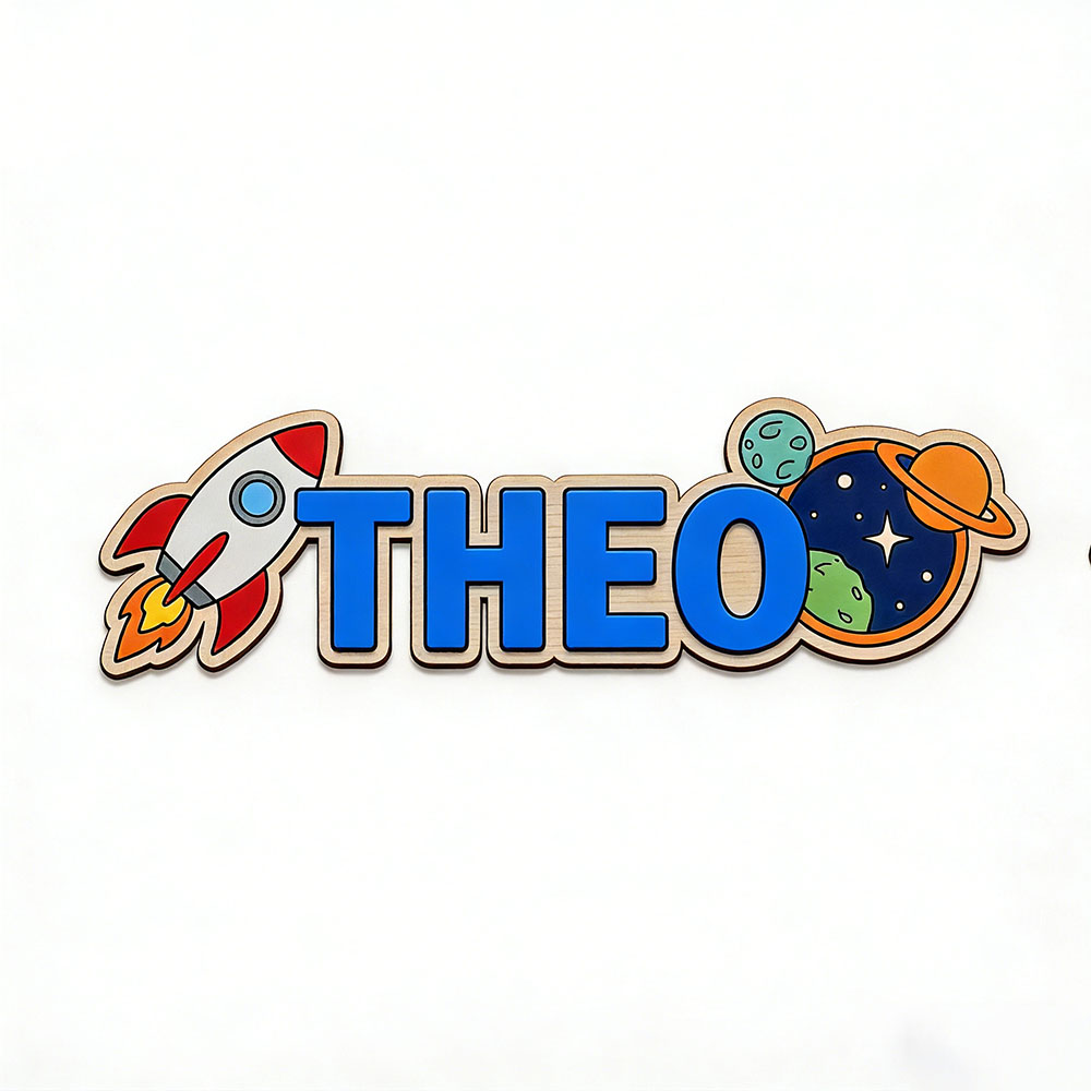 Personalized Space Rocket Name - đánh giá và giá Baby Nursery Room