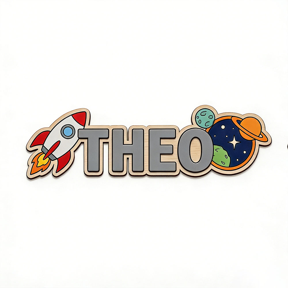Personalized Space Rocket Name - đánh giá và giá Baby Nursery Room
