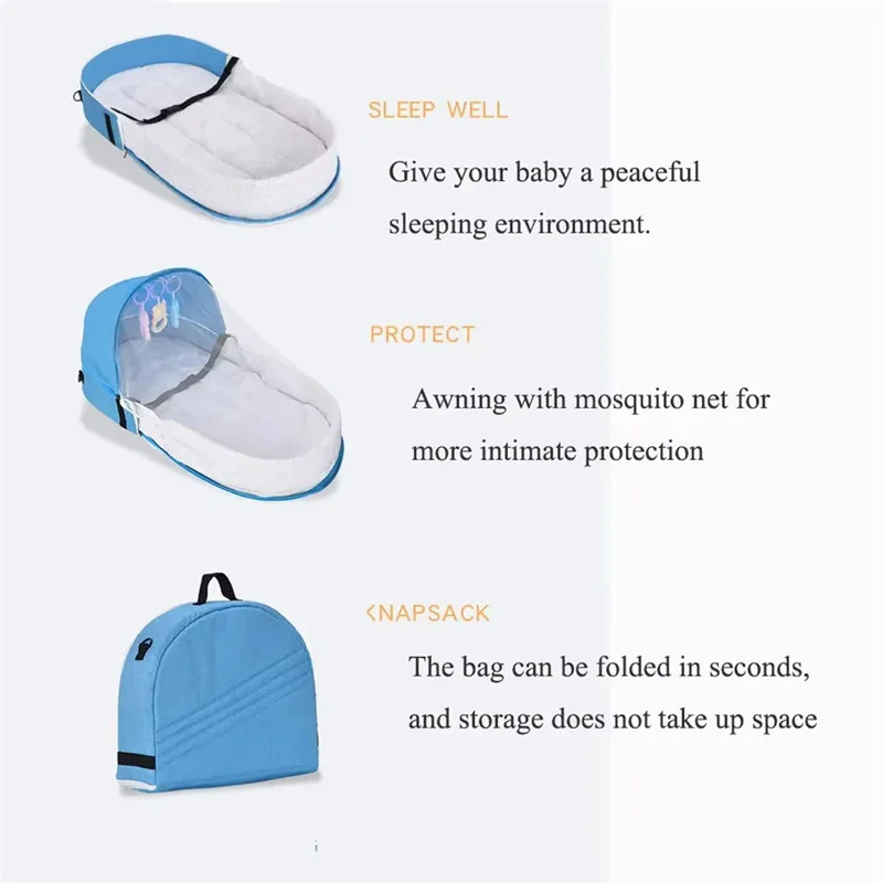 Baby Bed Convenient Folding An - đánh giá và giá Baby Nursery Items