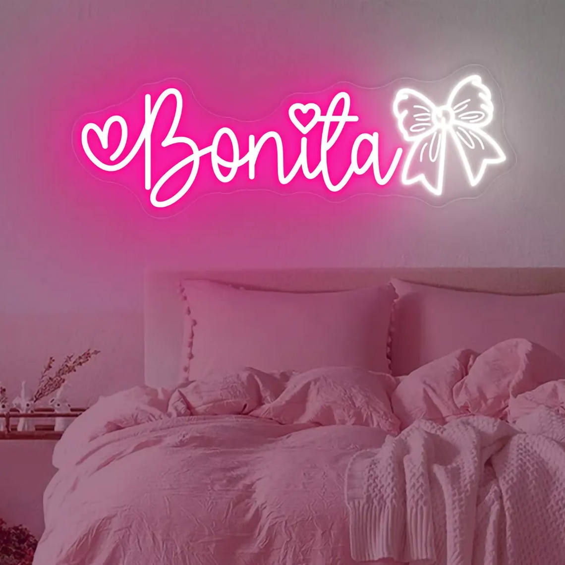 Custom Bow Name Neon Sign for  - đánh giá và giá Baby Nursery Room