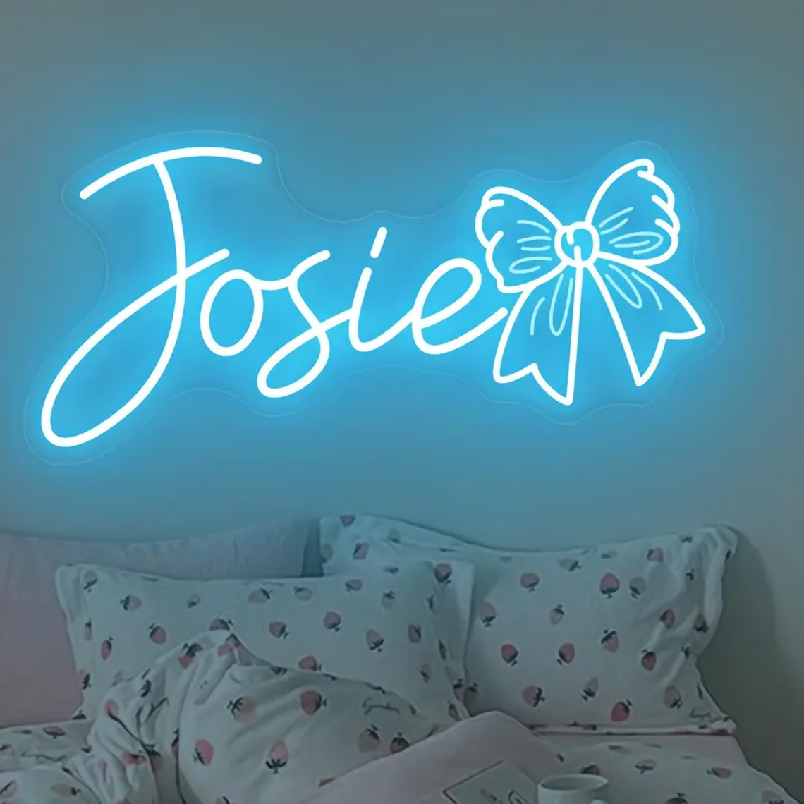 Custom Bow Name Neon Sign for  - đánh giá và giá Baby Nursery Room