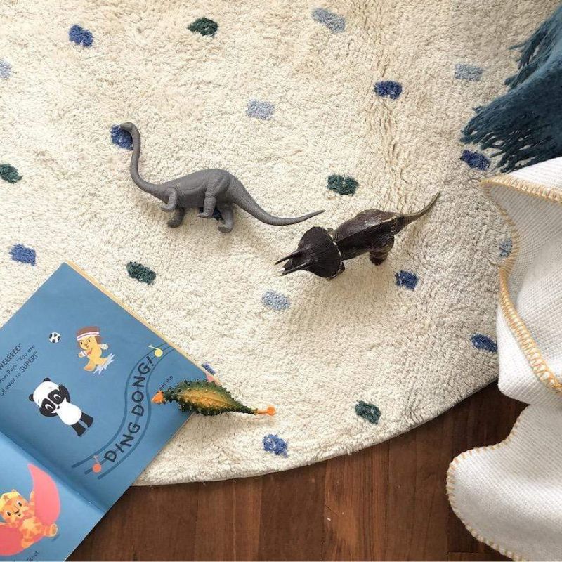 Dot Fluffy Carpet Living Room  - đánh giá và giá Baby Nursery Rug