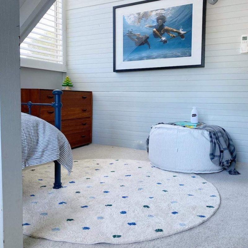 Dot Fluffy Carpet Living Room  - đánh giá và giá Baby Nursery Rug