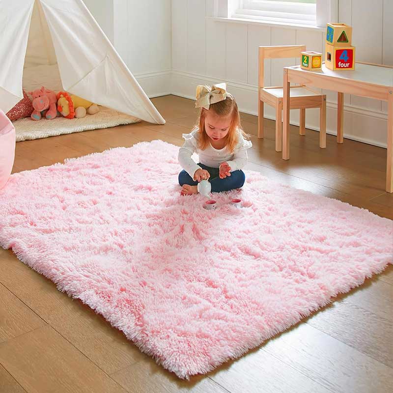 Pink Bedroom Carpet For Childr - đánh giá và giá Baby Nursery Rug