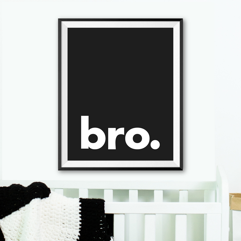 Bro. In Tối Giản Kiểu Chữ Post - đánh giá và giá Baby Nursery Quotes Wall Art