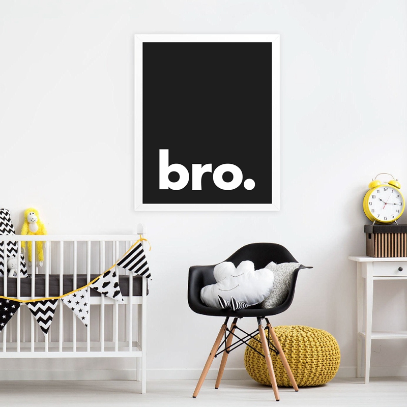 Bro. In Tối Giản Kiểu Chữ Post - đánh giá và giá Baby Nursery Quotes Wall Art