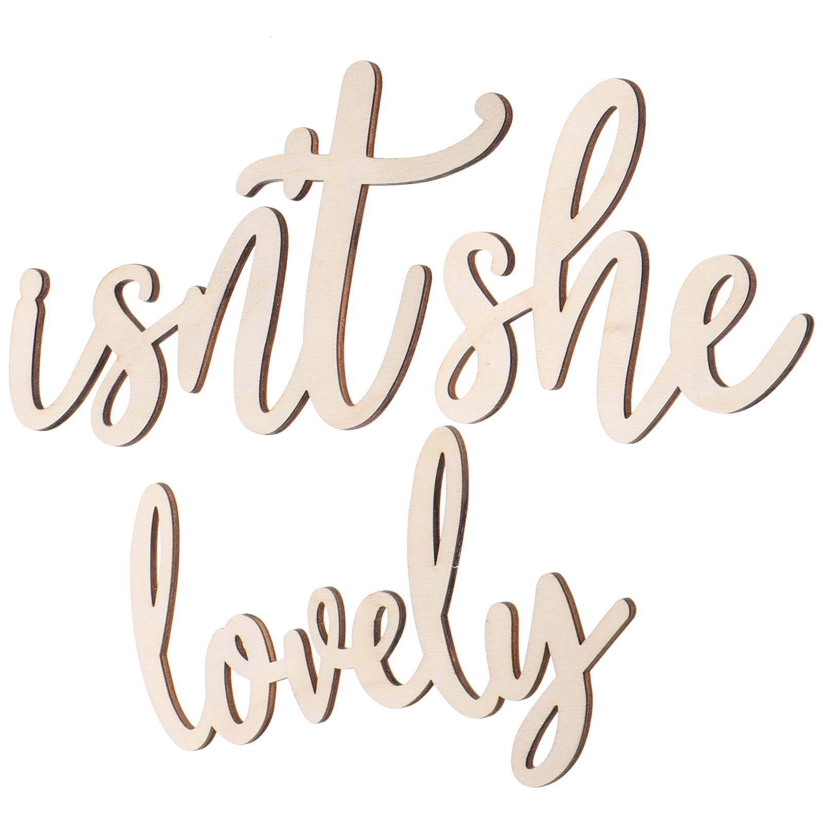Wood Sign Wooden Wall Sticker  - đánh giá và giá Baby Nursery Room