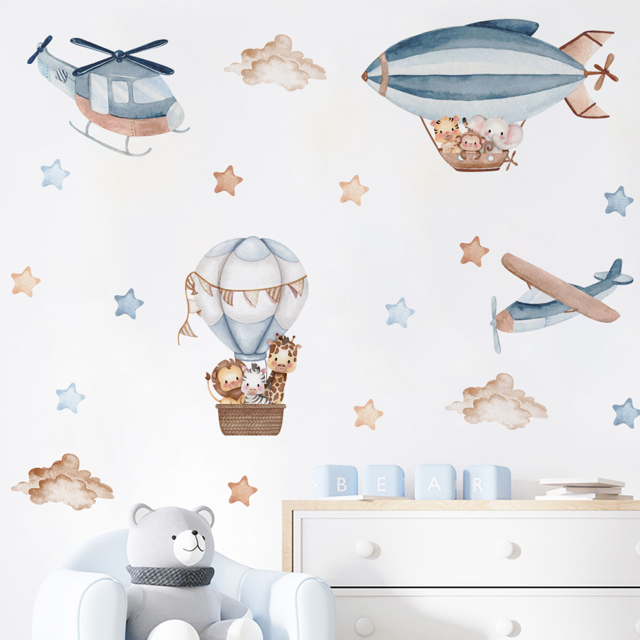 Watercolor Animals Hot Air Bal - đánh giá và giá Baby Nursery Furniture
