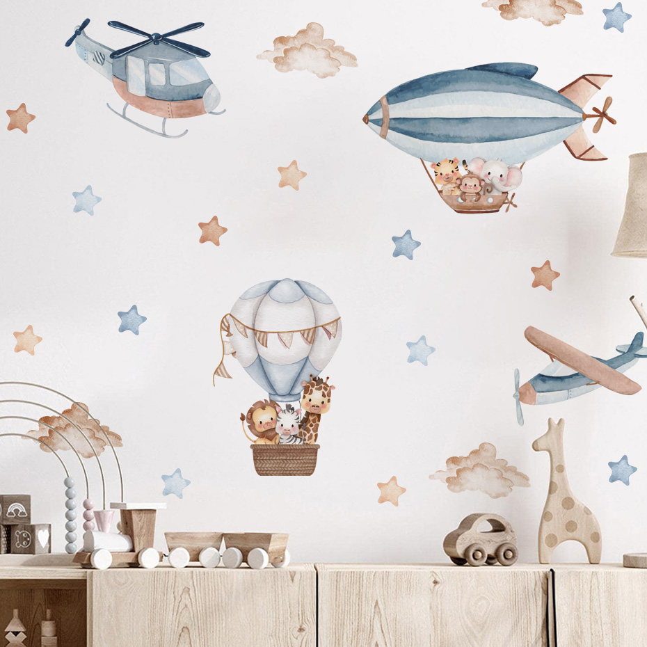 Watercolor Animals Hot Air Bal - đánh giá và giá Baby Nursery Furniture