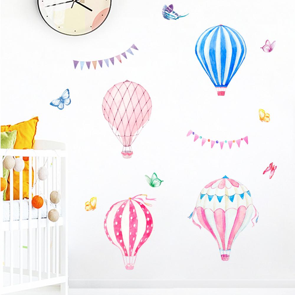 Cartoon Hot Air Balloon Wall S - đánh giá và giá Baby Nursery Hot Air Balloon