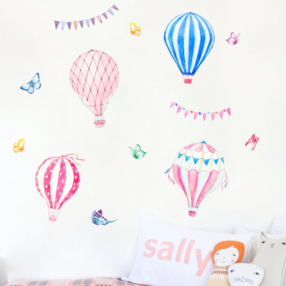 Cartoon Hot Air Balloon Wall S - đánh giá và giá Baby Nursery Hot Air Balloon