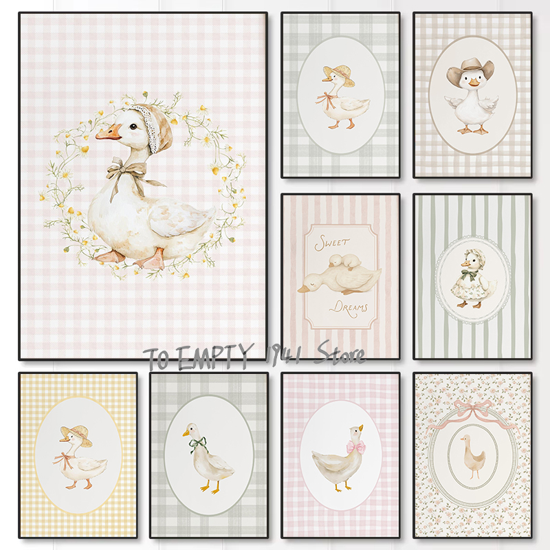Silly Little Goose Nursery Duc - đánh giá và giá Baby Nursery Animal Prints