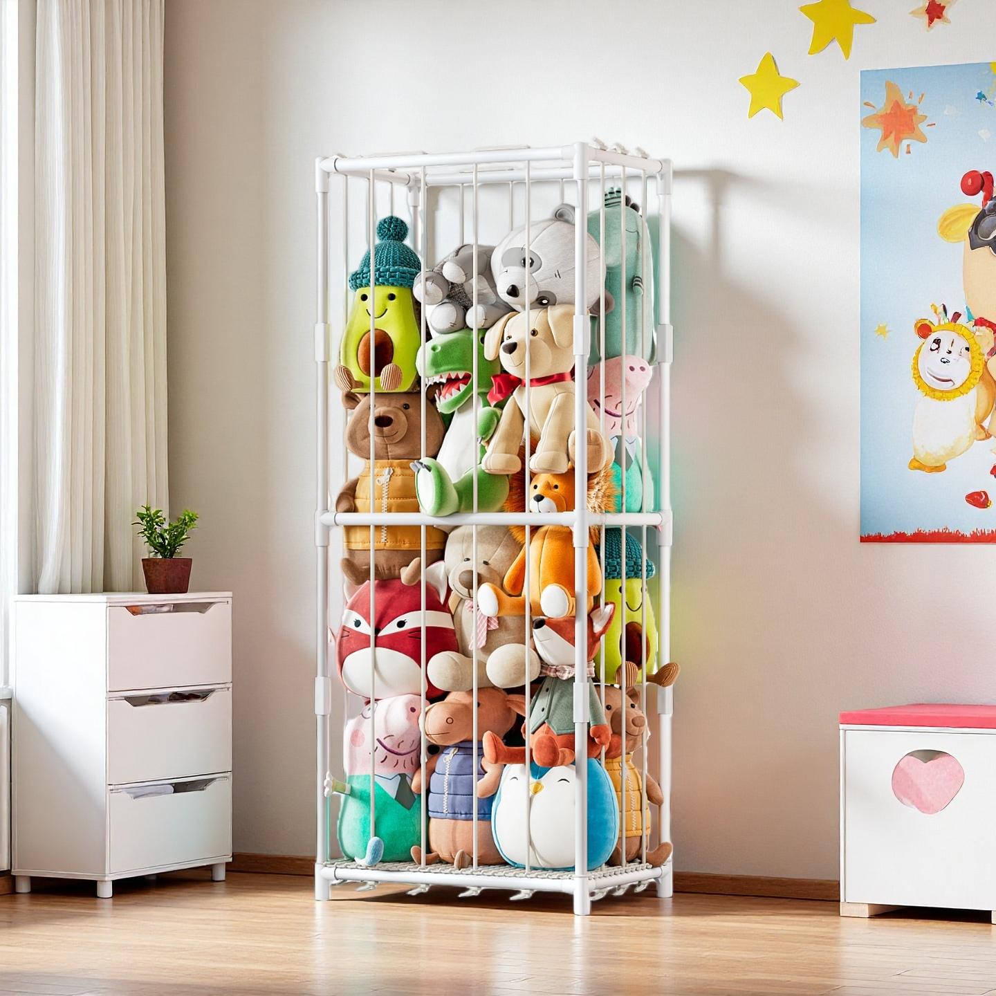 Vertical Stuffed Animal Storag - đánh giá và giá Baby Nursery Room